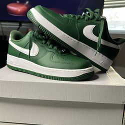 Celtic Green Air Force 1s Size 7.5