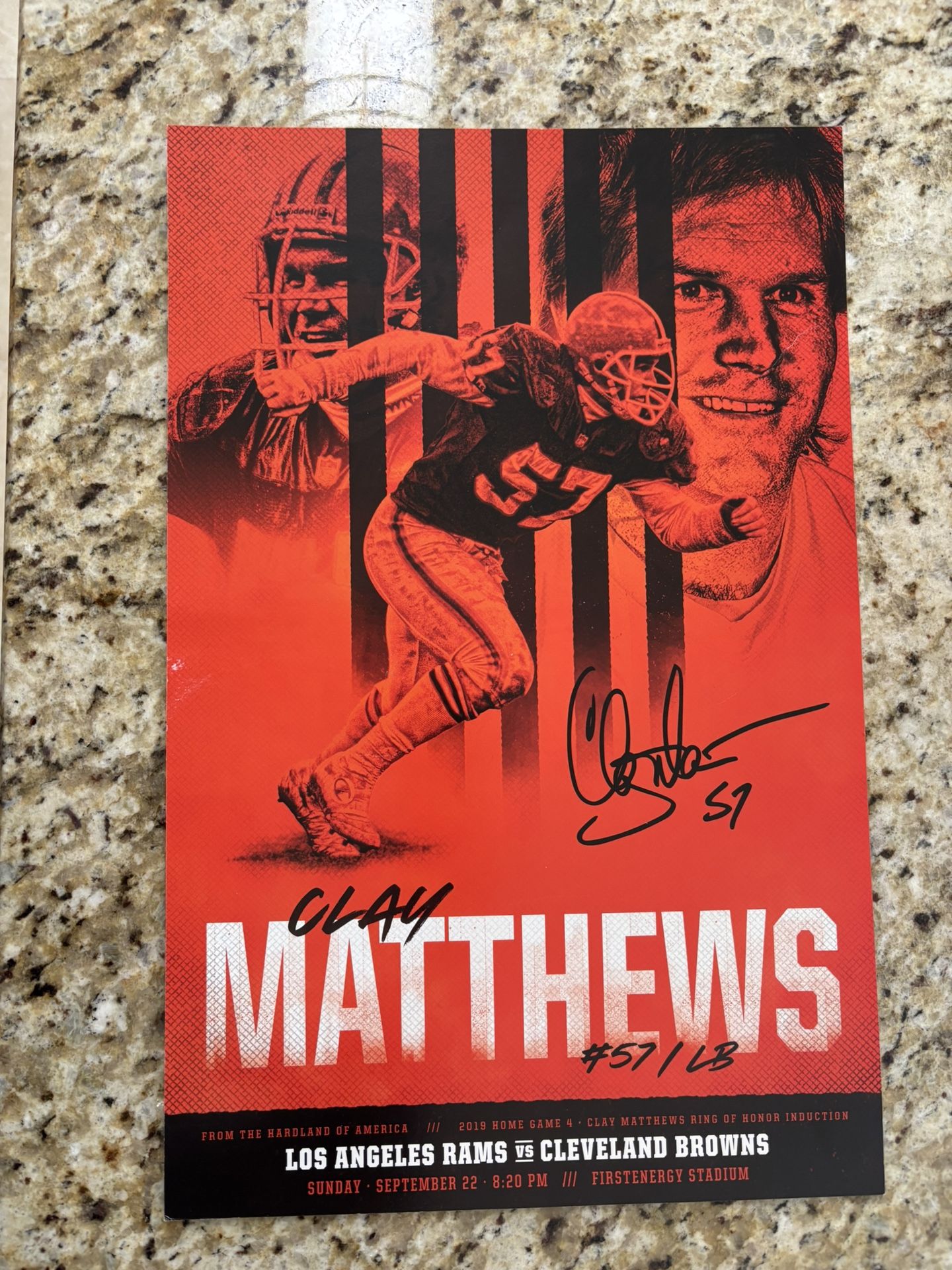 Cleveland Browns Game 4 2019 Stadium Print 