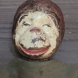 Vtg 1930s Monkey hand puppet