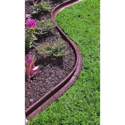 EcoBorder 4 ft. Brown Rubber Landscape Edging (6-Pack) #181