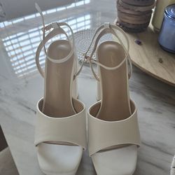 White platform shoes