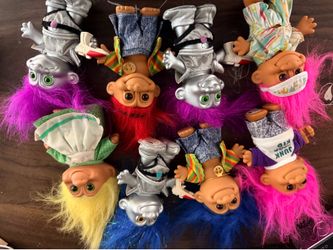Troll dolls 7 x Russ 1 TNT ‘90’s toys collection