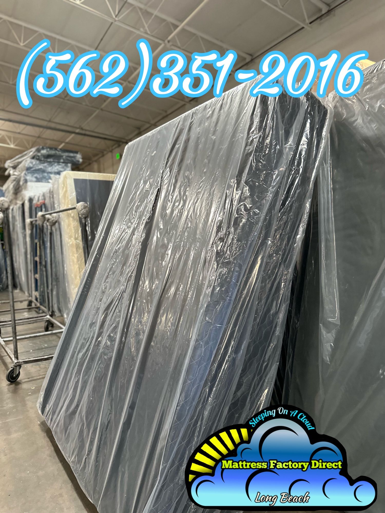 Queen Black Boxspring Tambor Base Caja