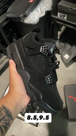 Black cat Jordan 4s