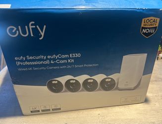 Eufy Professional Security Cameras 4 cam and homebase
