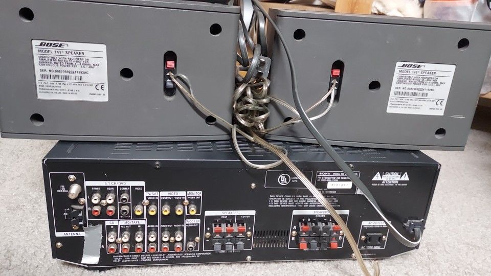 Bose Speakers + Sony Receiver