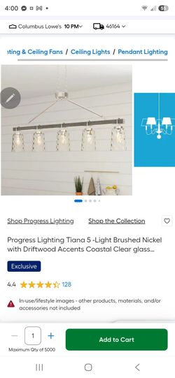 Progress Lighting Tiana 5-Light Pendant Chandelier