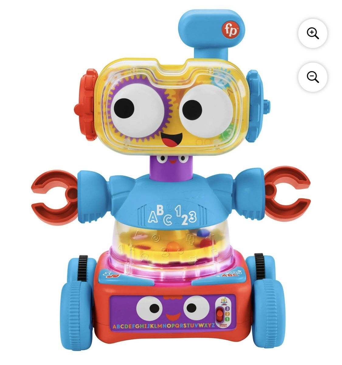 Fisher Price 4-in-1 Learning Bot Interactive Toy Robot for Infants Toddlers and Preschool Kids