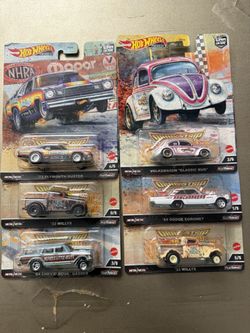 Hot Wheels Drag strip demons set with Chase