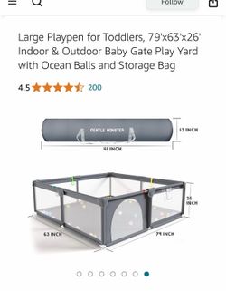 Extra large play pen 79x63