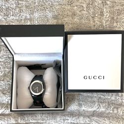 Gucci Sync Quartz Watch Black Stainless Steel Unisex 