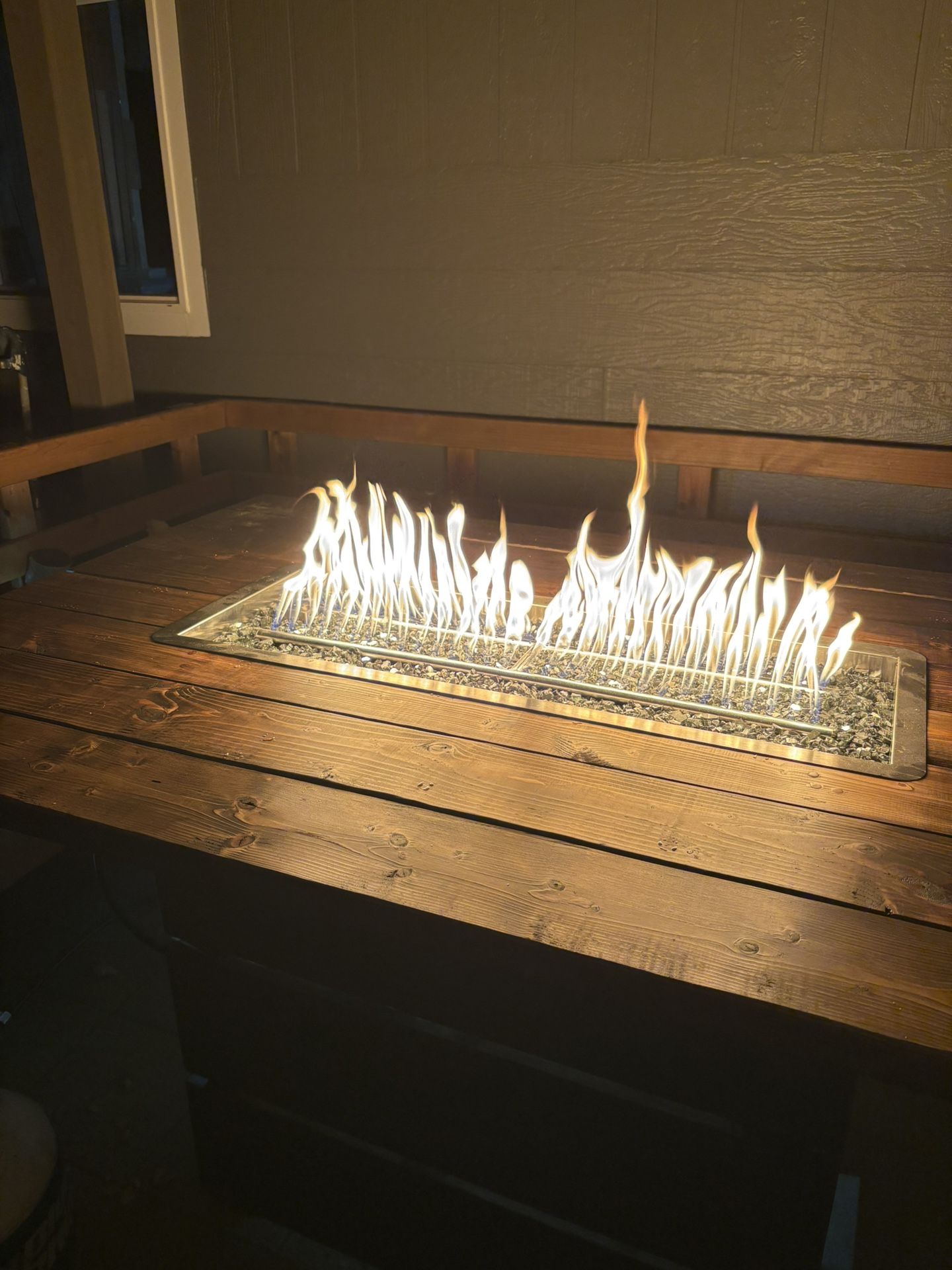 Wood Fire Table
