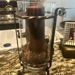 Rod Iron Candle Holder