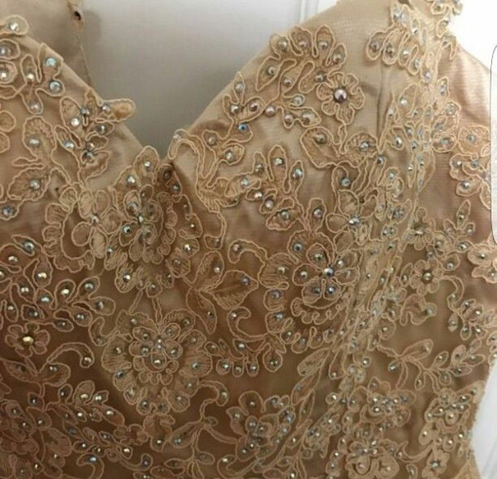 Champagne gold Quince Dress!