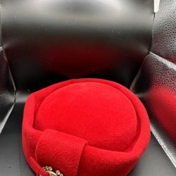 Vintage Ladies PEACHBLOOM VELOUR HAT
