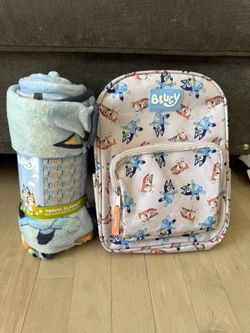 Bluey Blanket And Backpack 