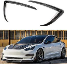 Tesla Model 3 Carbon Fiber Fog Light Trim