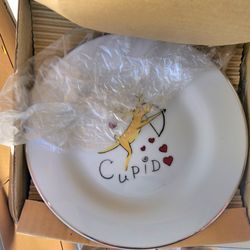 Pottery Barn set of reindeer plates