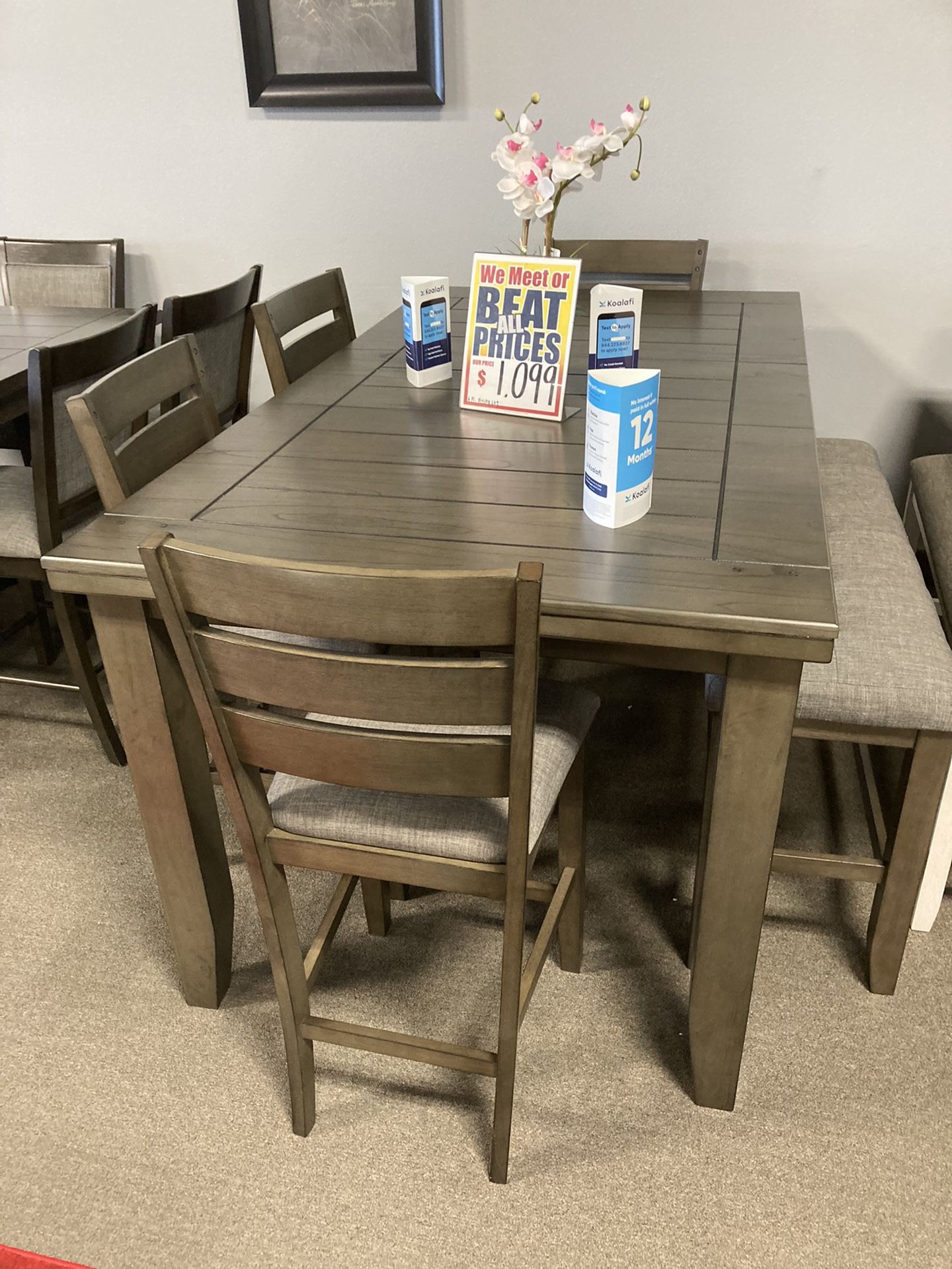 Elegant Dining Set Easy Financing $1099
