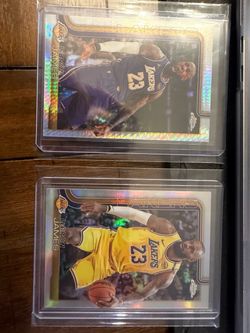 LeBron James SP Topps Chrome Inserts