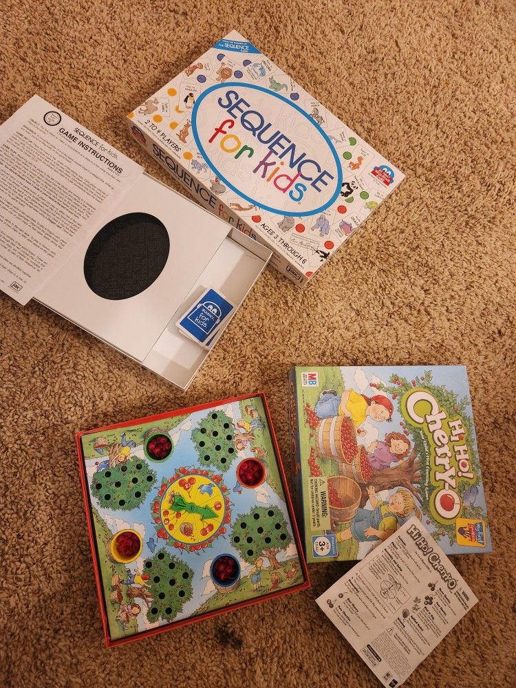 Sequence For Kids & Hi-ho Cherry O Games