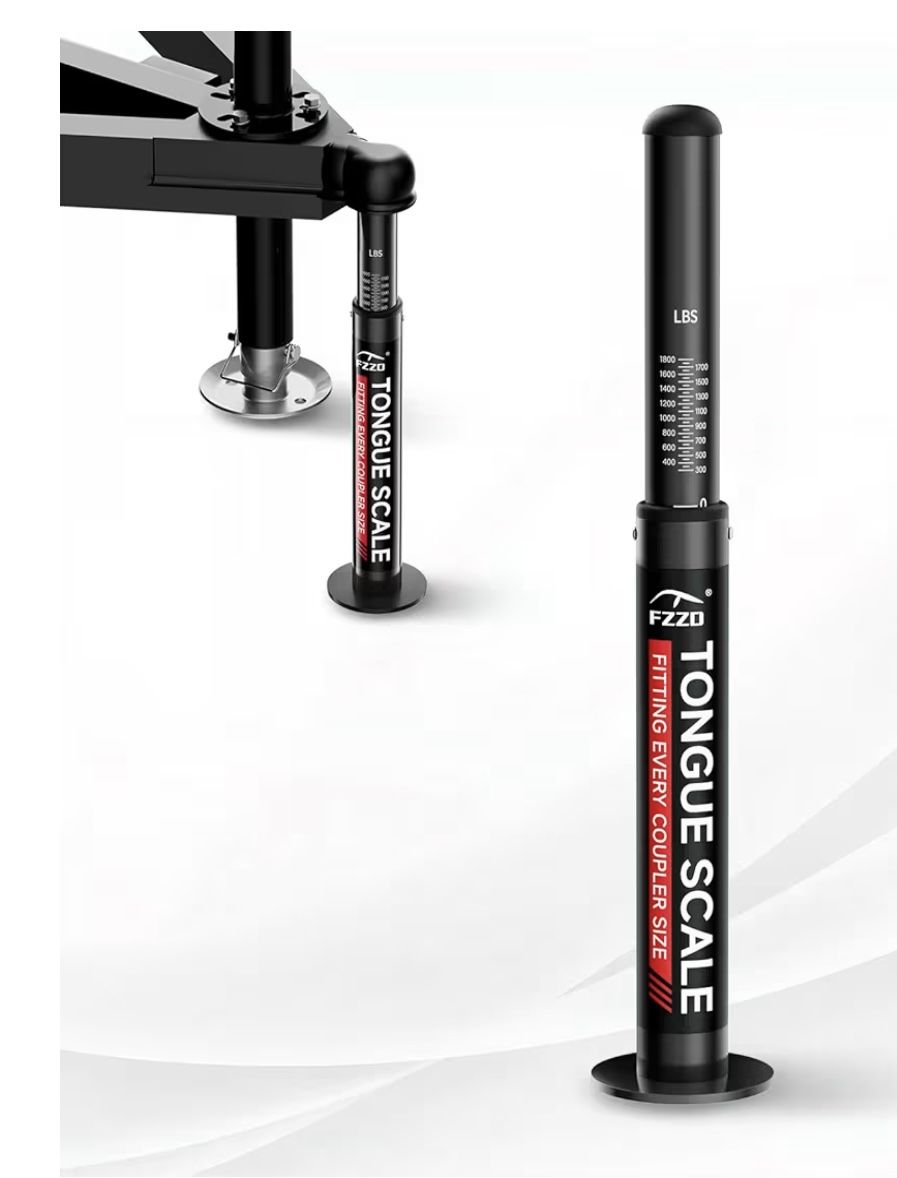 FZZD brand RV Trailer Tongue Weight Scale, 1800 lbs Max Weight Capacity