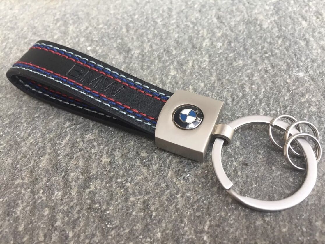 BMW PU Leather keychain / Keyring / Keystrap / Key chain / Key fob with ...