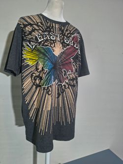 DKNY Jeans GrayL.East Side Eagle Logo T-Shirt (M)