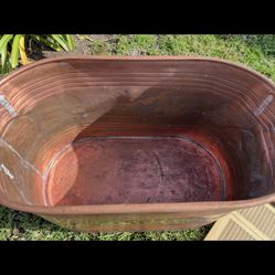 Antique Copper Wash Tub