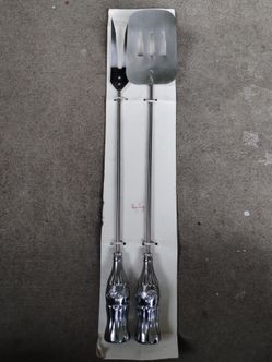 Vintage Coca-Cola barbecue set, spatula/fork, 1997