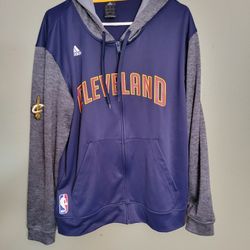 Men's Adidas Climalite Cleveland Cavaliers Full Zip Hoodie Large