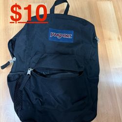 jan sport backpack like new with water bottle holder 