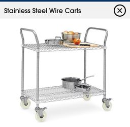 Heavy duty SS wheel cart