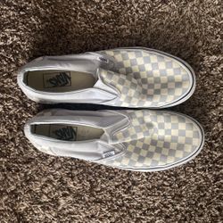 Checkered Slip On Vans