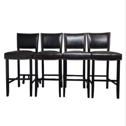 Noble House
Mayfield 44.5 " Height Brown Cushioned Bar Stool (Set of  4)