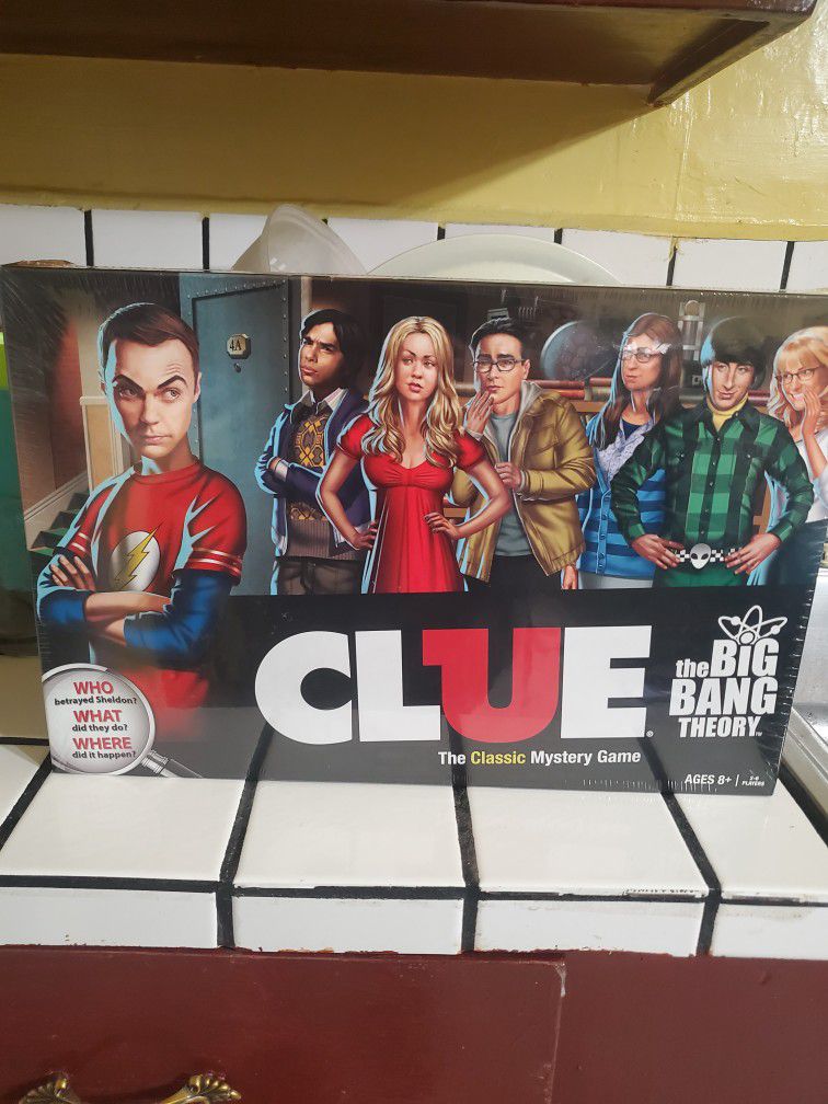  big Bang theory Clue  board game 