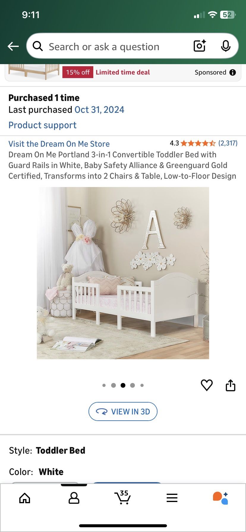 Toddler Bed
