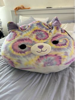 16" tie dye cat Squishmallow