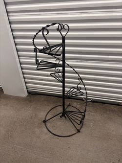 Vintage Wrought Iron Plant Stand
