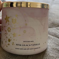Bath & Body Works Candle Pink Lilac & Vanilla