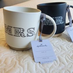 New Hallmark MR. & MRS. Matching Mugs