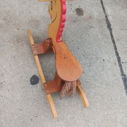 Wooden Rocking Horse 