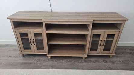 Oak colored Buffet cabinet / entertainment center