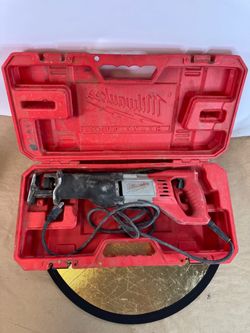 Used Milwaukee Sawzall 6519-30 Reciprocating Wired Saw with case