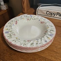Johnson Brothers Floral Print Soup/Salad Bowls Qty:4