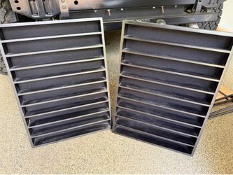 2 shelves used to display hot wheels