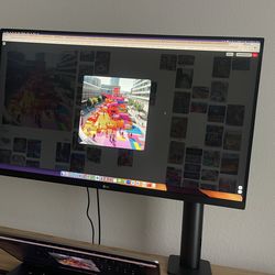 LG 32” 4K UltraFine Ergo Monitor (32UN880-B) – Like New + Box