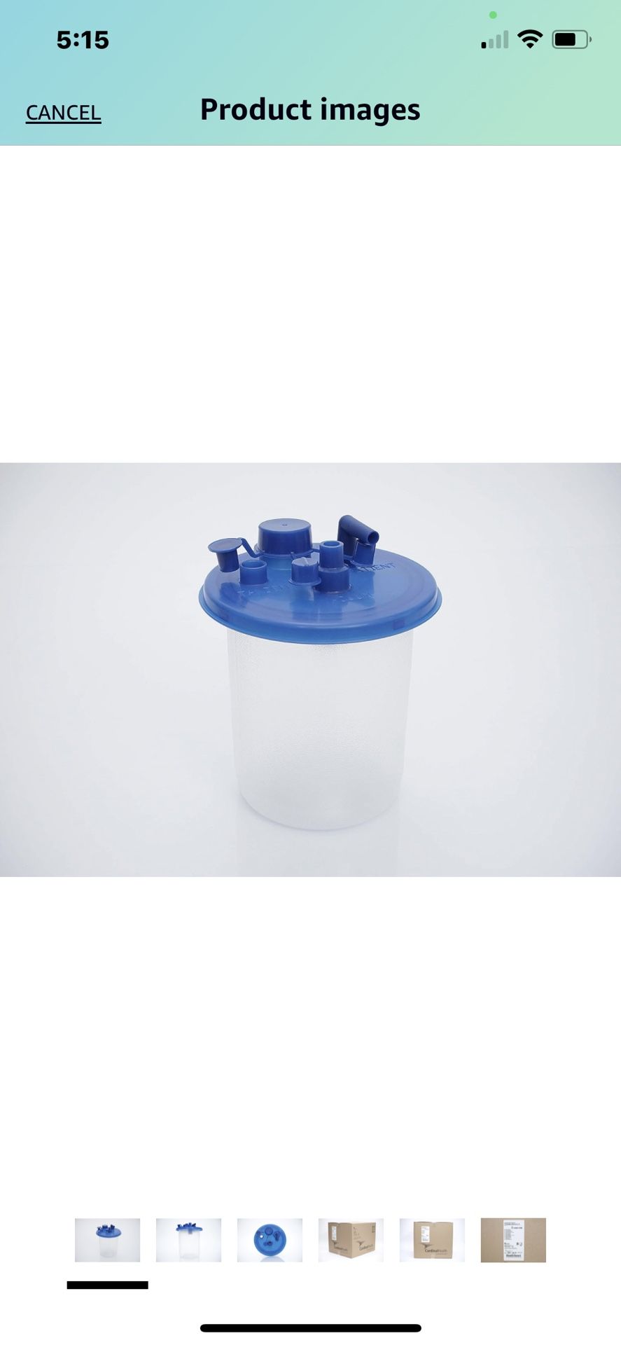 Medi-Vac Flex Advantage Suction Canister Liners, 1000mL, Fluid Waste Collection System, Case of 50, 65651-910C