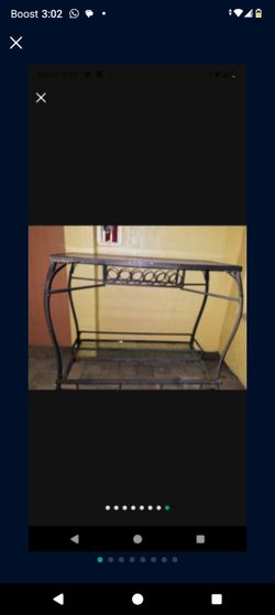 Big Brown Table - Wine Holder. Currently Outdoors In Fort Lauderdale