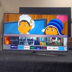 55 Inch Samsung 4k Smart Really Nice Tv Comes With Remote Control Shows Great Picture Works Perfect Guaranteed 